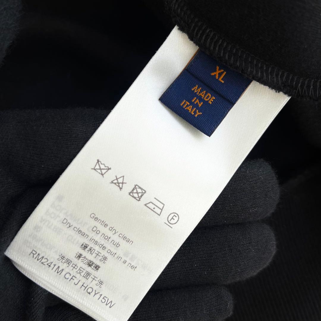 美品 ルイヴィトン ジャージ ジャケット コットン ブラック ロゴ 服 XL