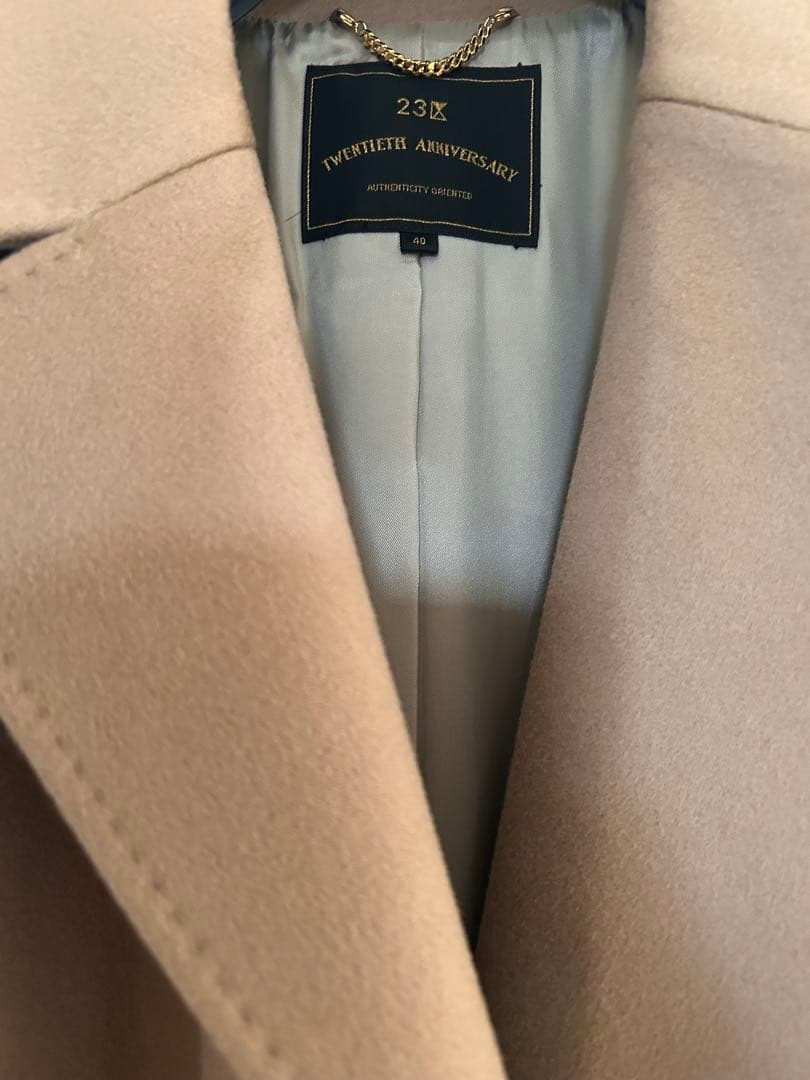 ウール100%コート　キャメル　23区　オンワード樫山