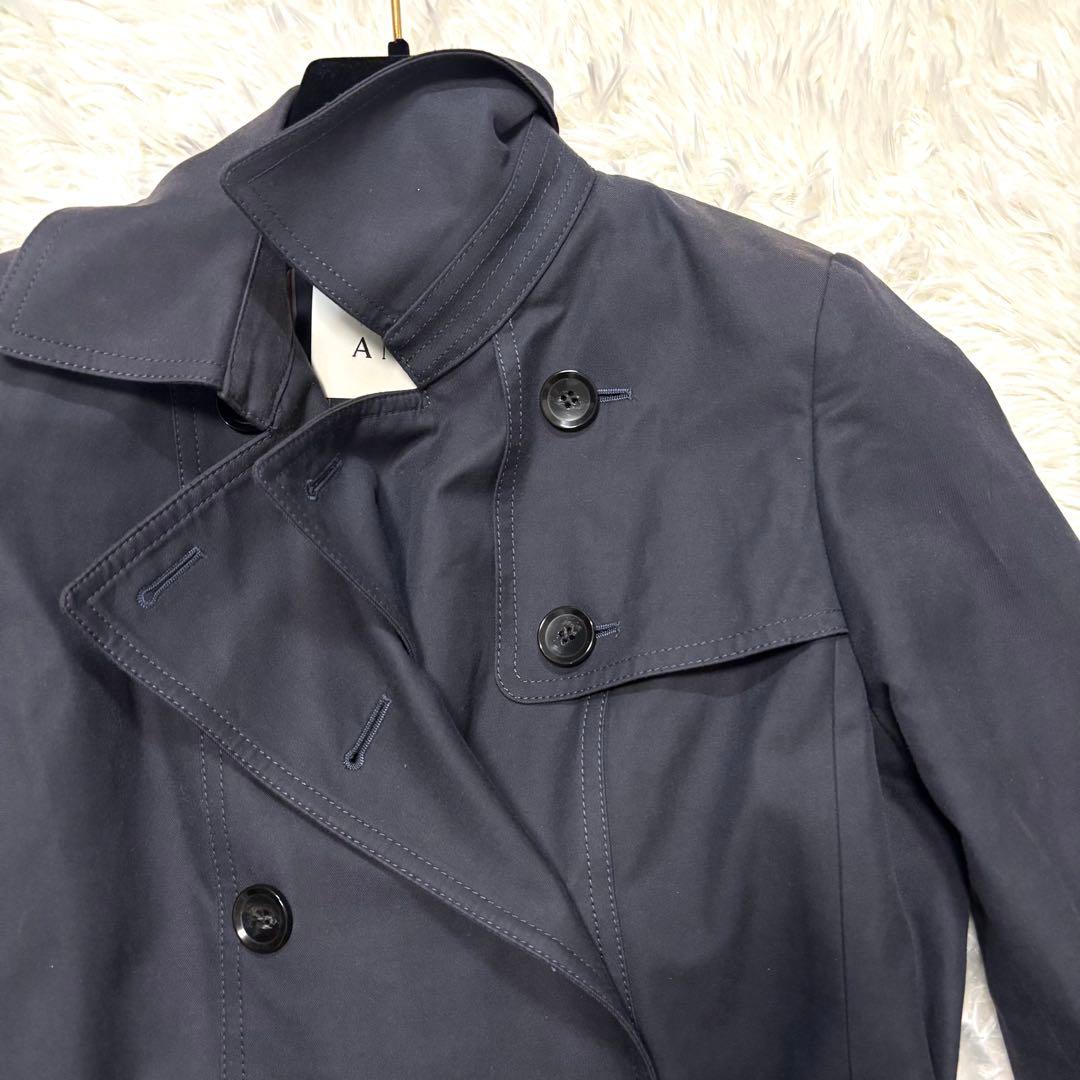 現行タグ✨ ANAYI トレンチ スプリング コート ライナー 腰ベルト 濃紺