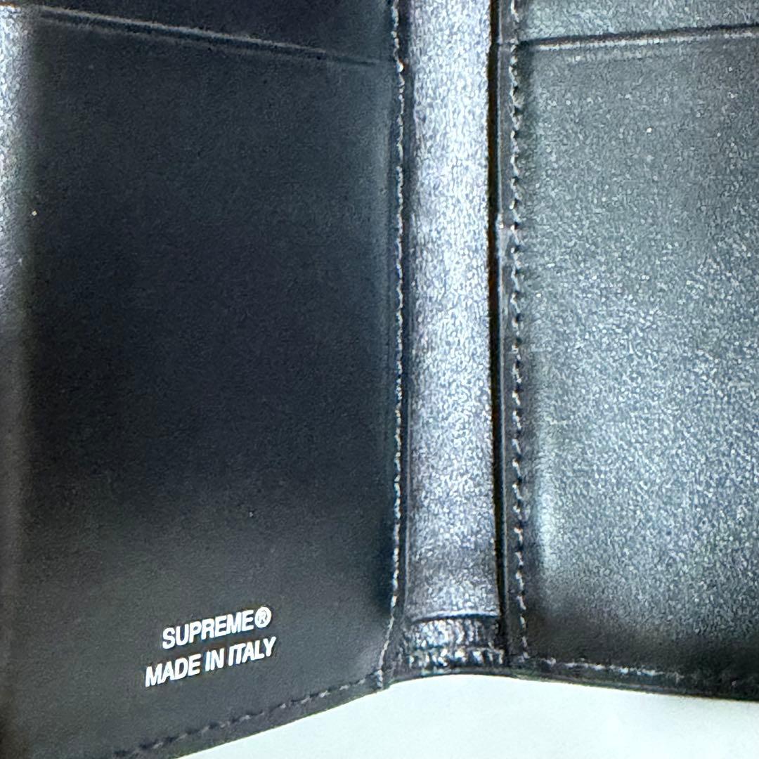 美品 Supreme Leather Chain Wallet black