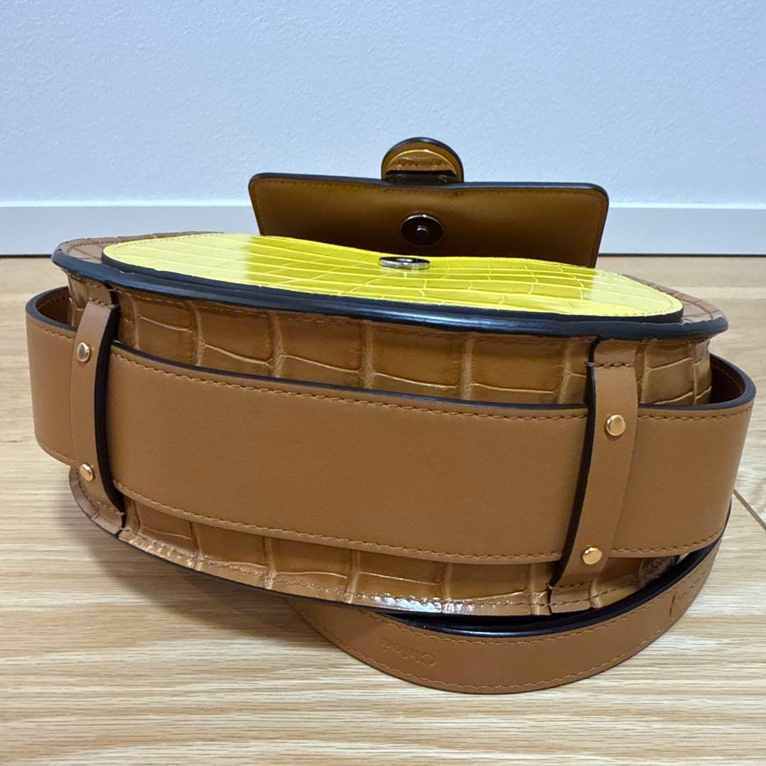 Chloe TESS クロエ テス スモール ショルダーバッグ クロコ型押