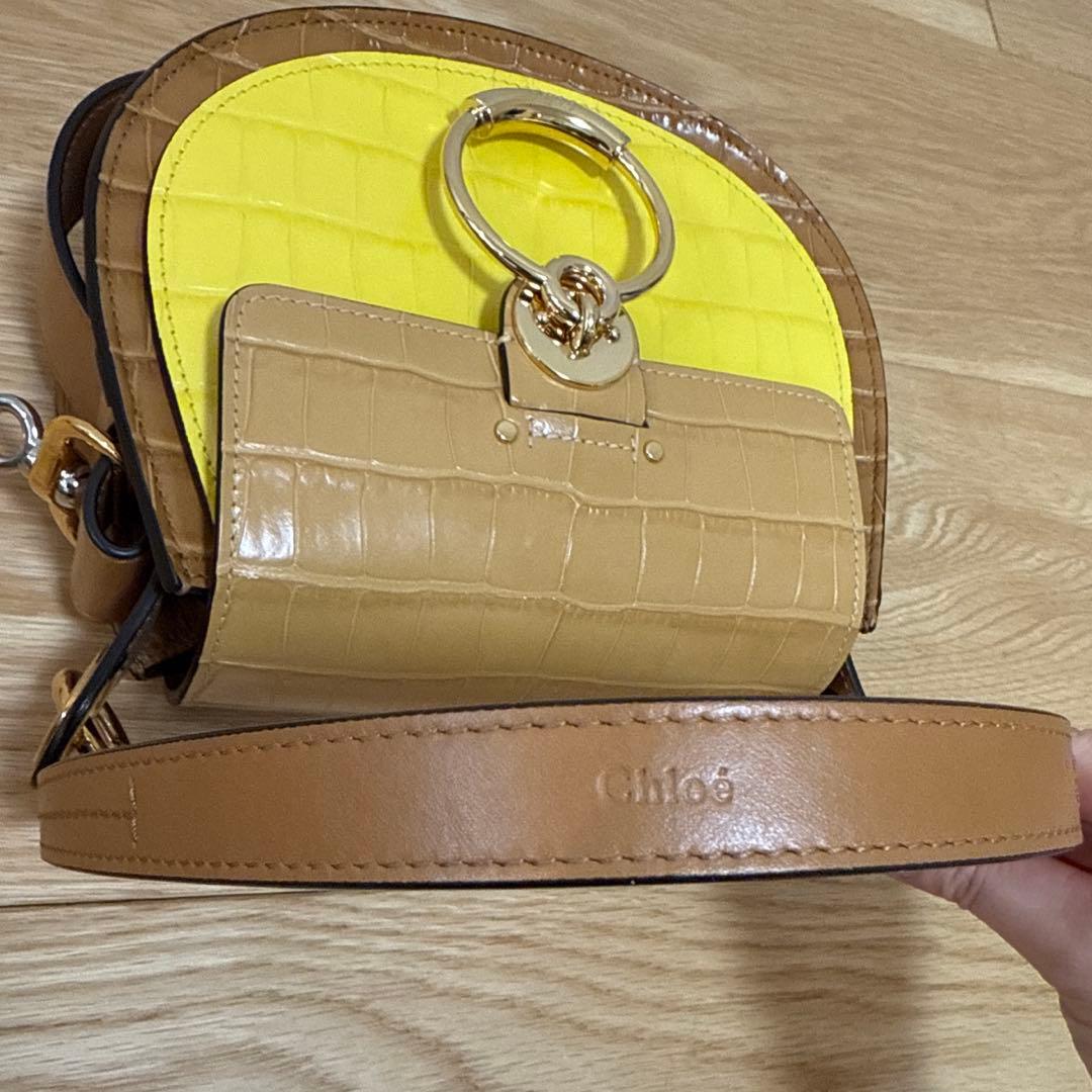 Chloe TESS クロエ テス スモール ショルダーバッグ クロコ型押