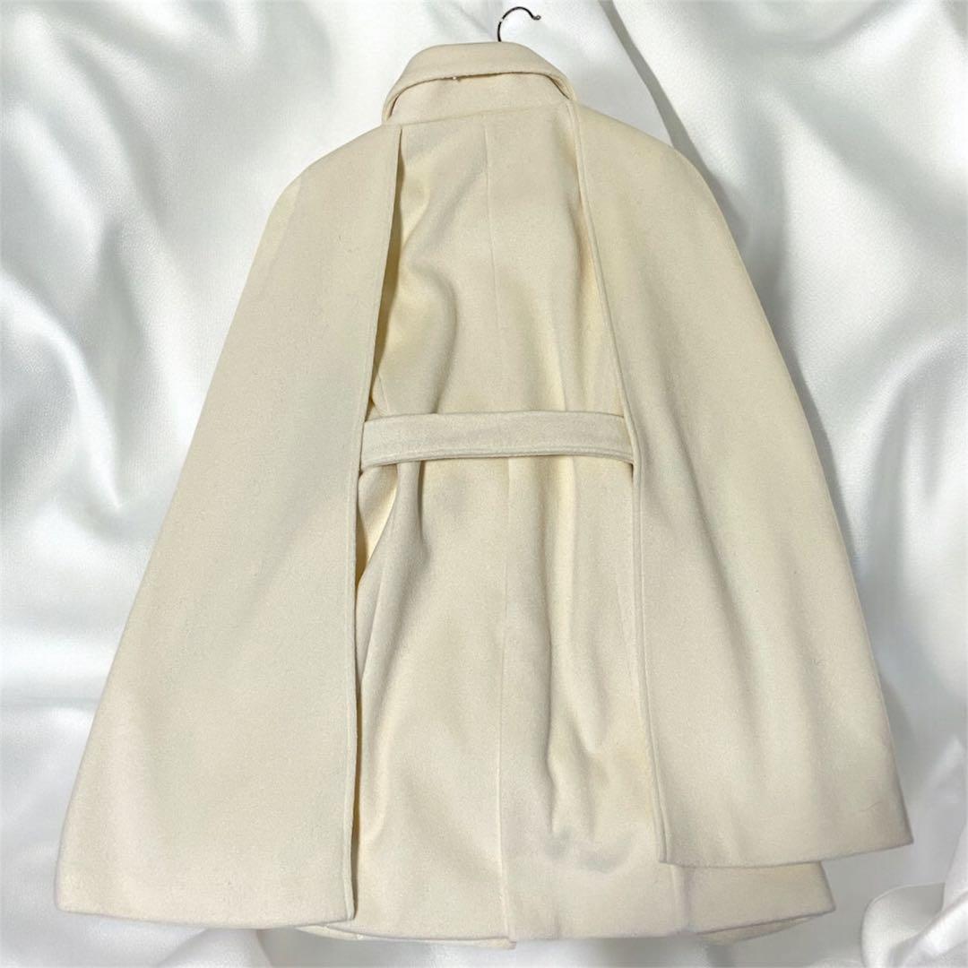 新品タグ付❤️エイミーイストワール　ファーカラーマントコート　ポンチョ　ベルト付