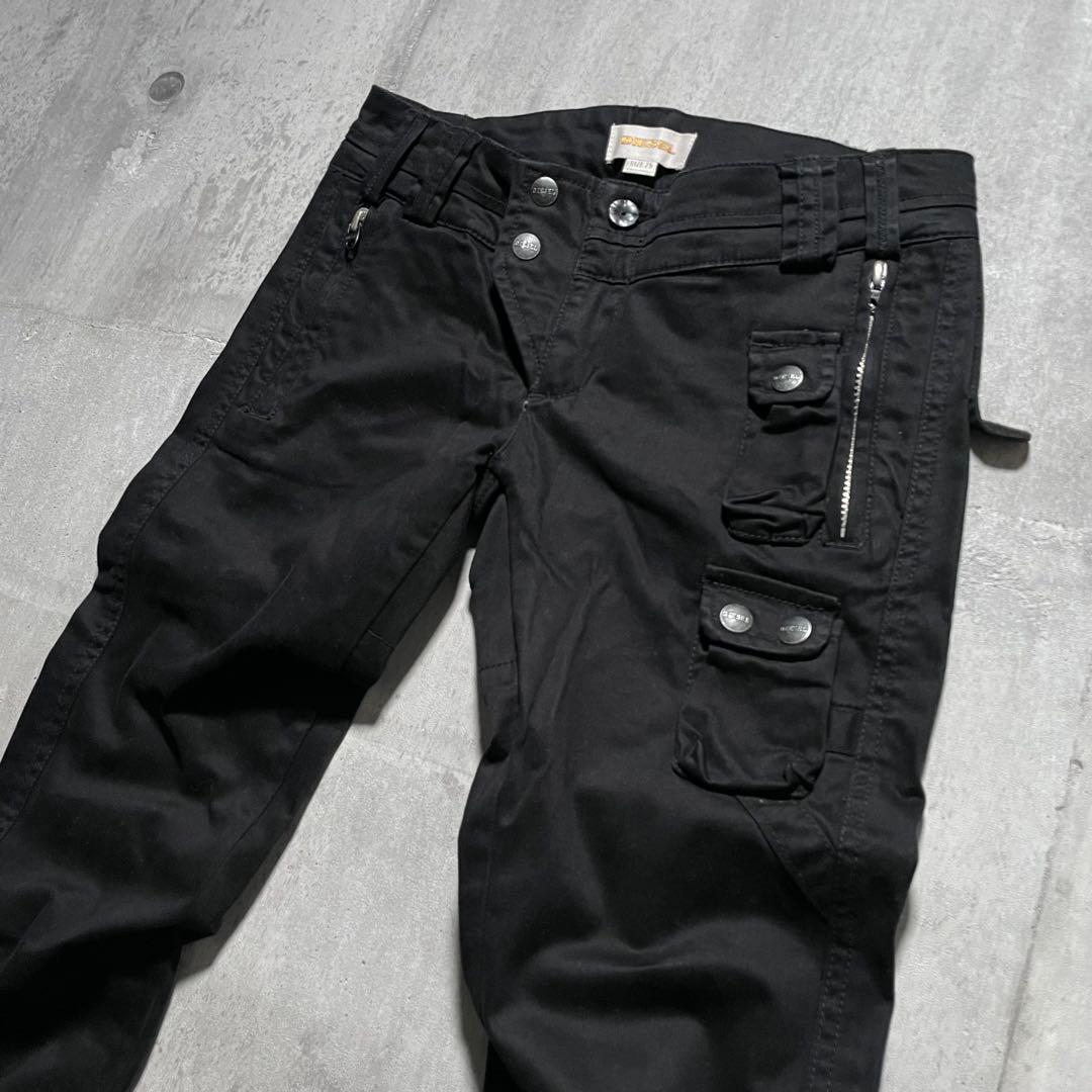 y2k opium DIESEL カーゴパンツ マルチポケット ギミック パンク
