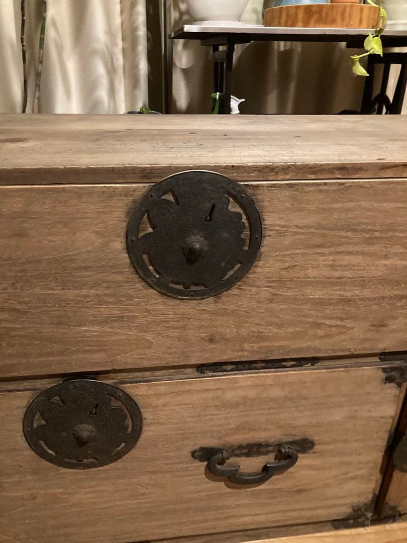 昭和レトロ　桐箪笥　時代家具　着物箪笥　①