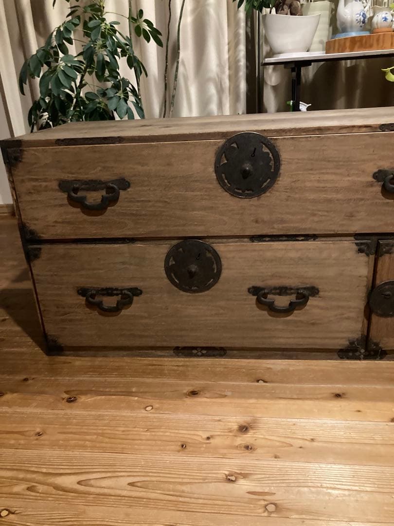 昭和レトロ　桐箪笥　時代家具　着物箪笥　①