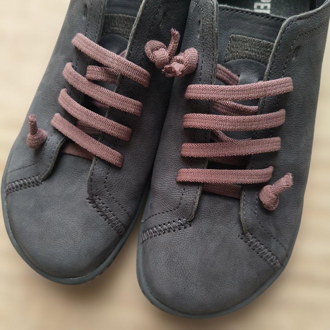 【最終価格】CAMPER カンペール レザースニーカー グレー ペウカミ