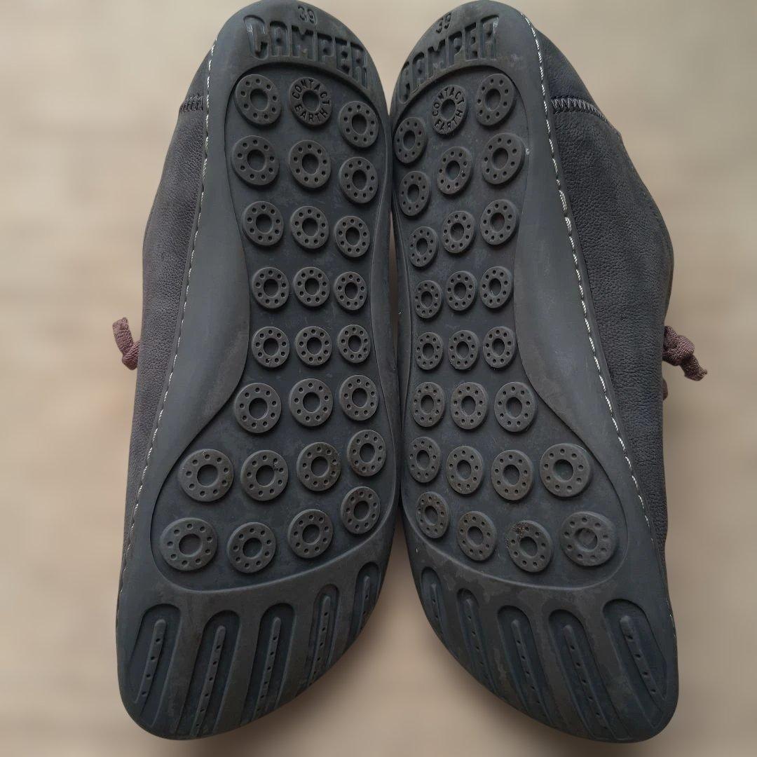 【最終価格】CAMPER カンペール レザースニーカー グレー ペウカミ