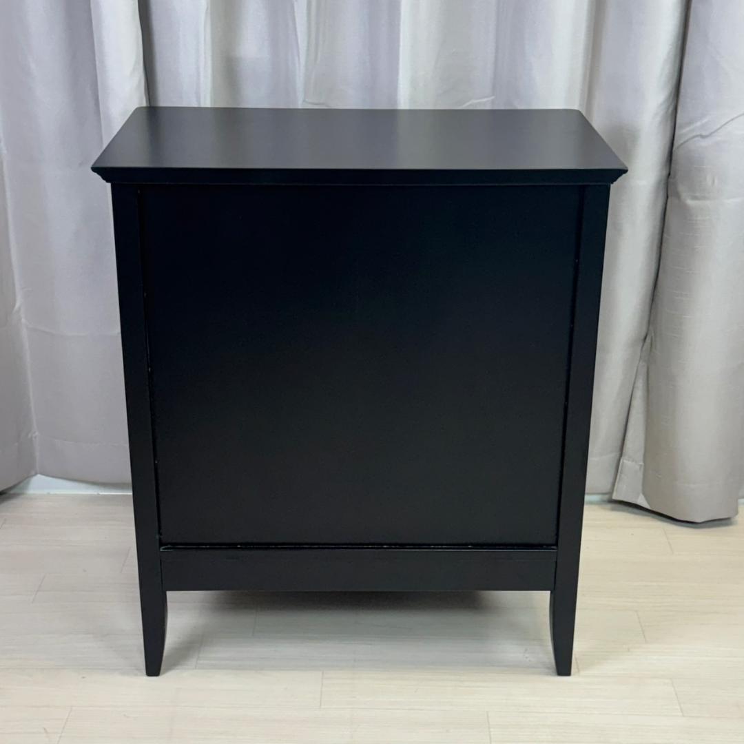 美品 アンティーク調　ノワール　4段　チェスト　アンバーブラック