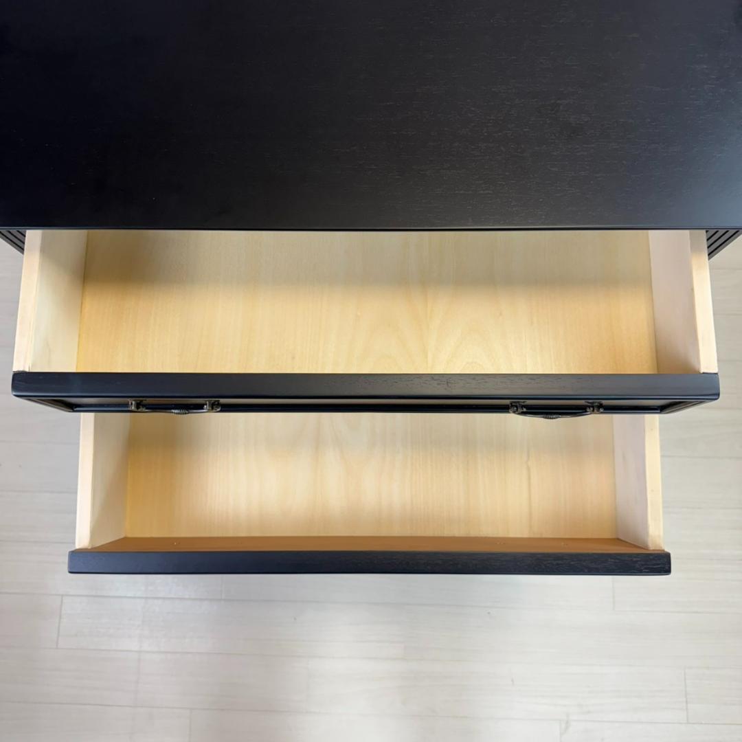 美品 アンティーク調　ノワール　4段　チェスト　アンバーブラック