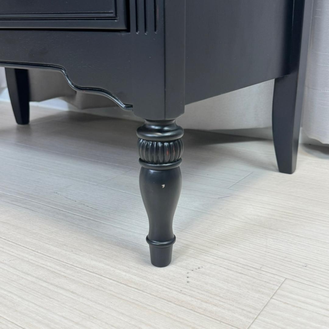 美品 アンティーク調　ノワール　4段　チェスト　アンバーブラック