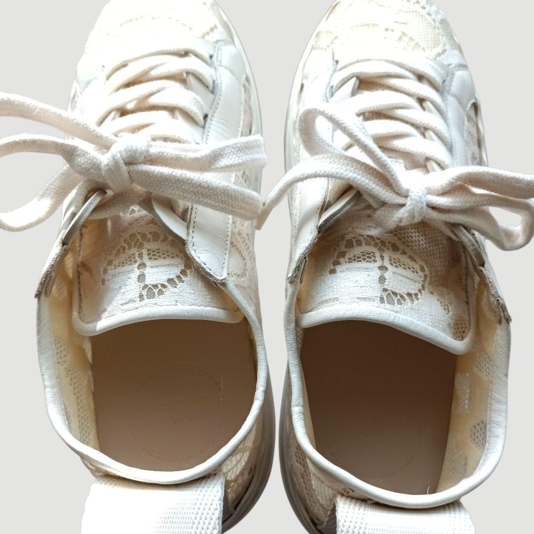 Chloe クロエ スニーカー レディース レース 24.5cm