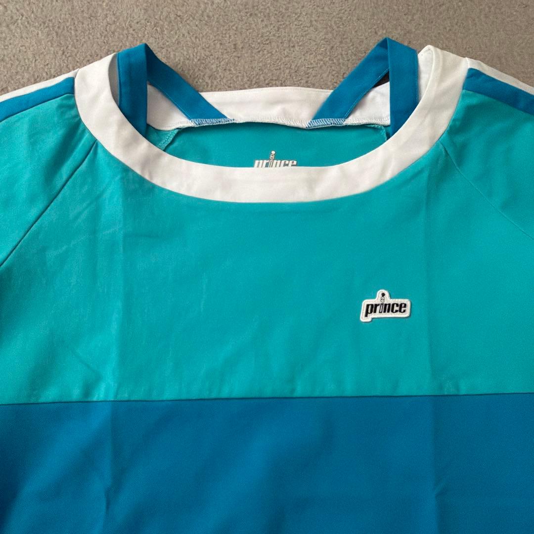 Prince テニスウェアセット 青/白