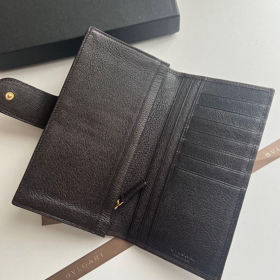 52 極上美品 BVLGARI ブルガリ 2つ折り 長財布