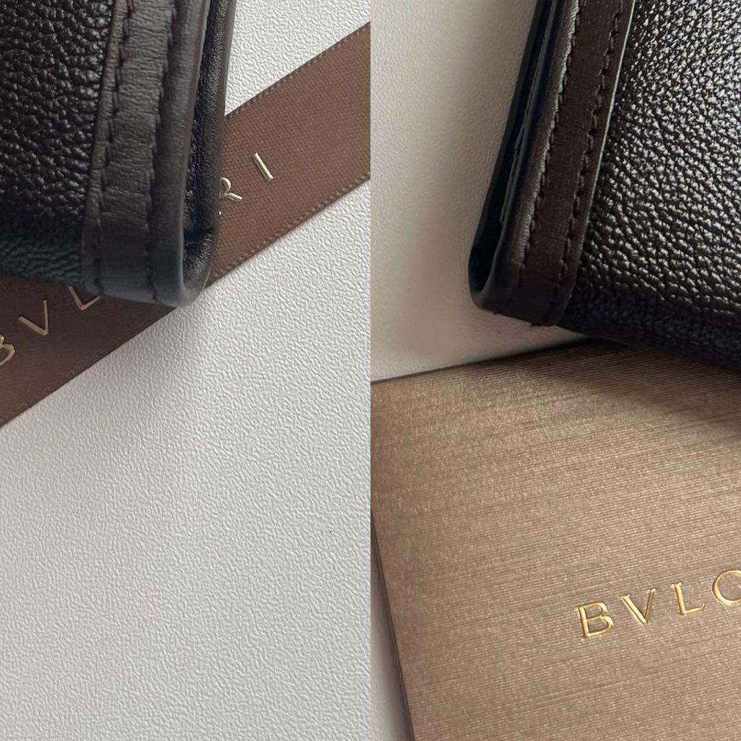 52 極上美品 BVLGARI ブルガリ 2つ折り 長財布