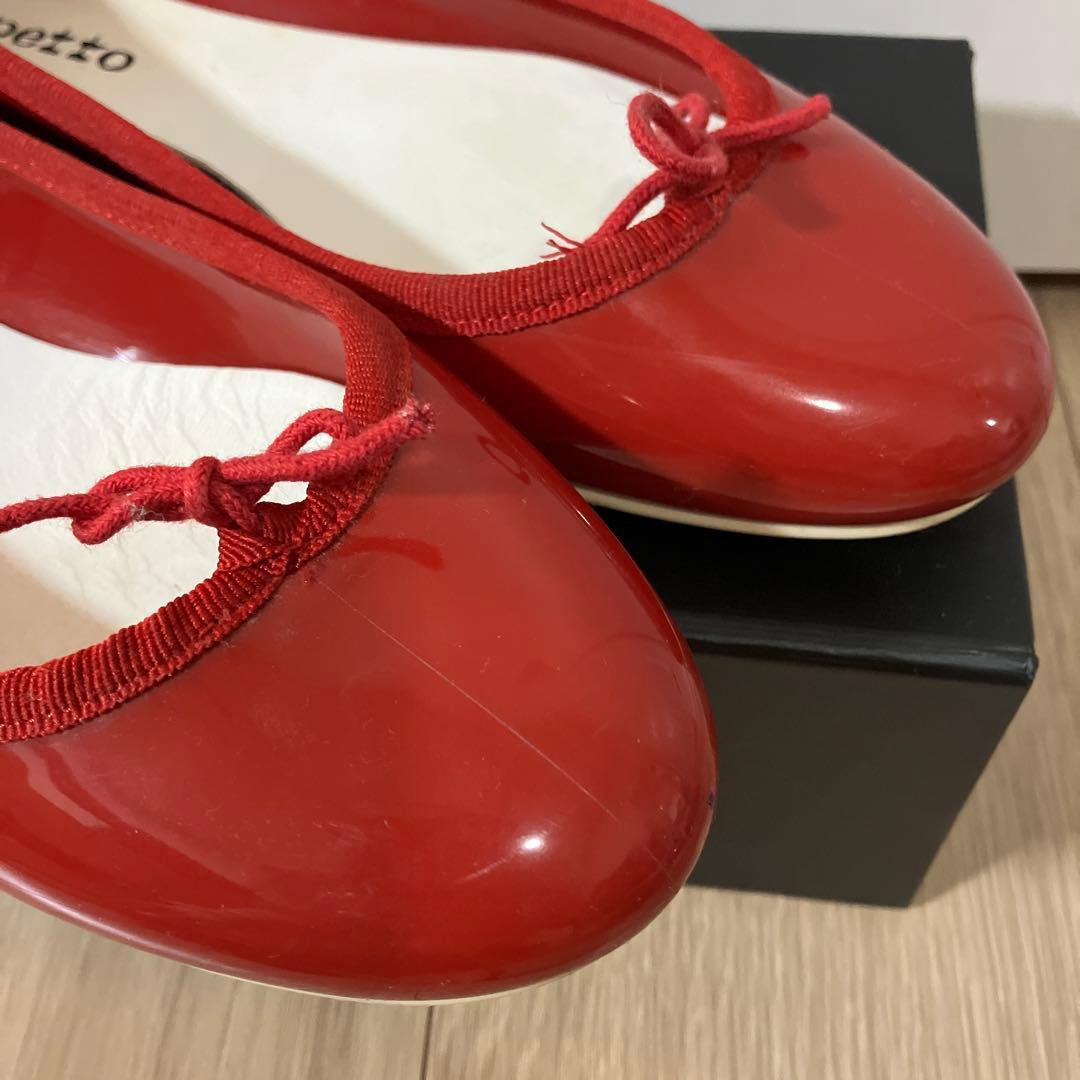 Repetto レペット サンドリオン バレエシューズ レッド エナメル 25