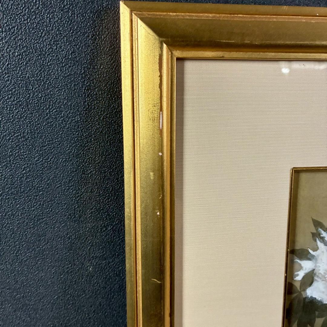 加山又造「猫」精密複製画 成川美術館 KOMATSU ART工房制作 額縁入り