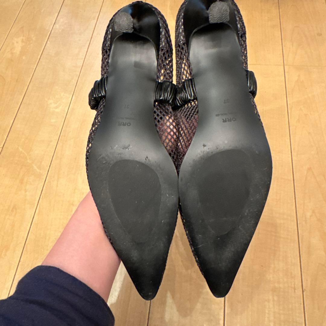 ORR オル Bobby-Soxer V-cut Shoes Black