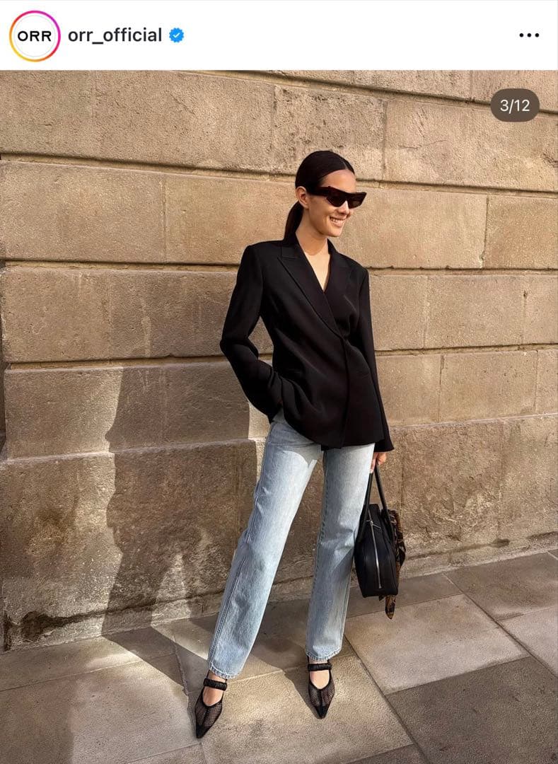 ORR オル Bobby-Soxer V-cut Shoes Black