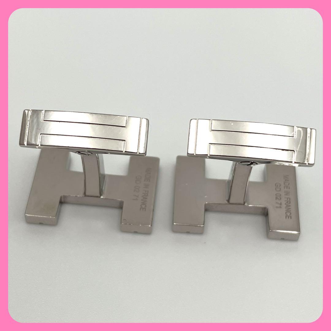 エルメス HERMES カフリンクス H・オ・カレ カフス シルバー