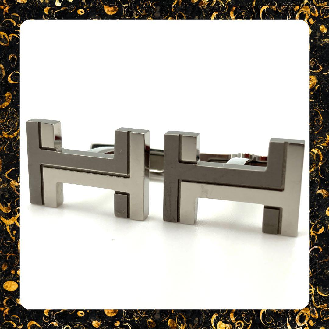 エルメス HERMES カフリンクス H・オ・カレ カフス シルバー