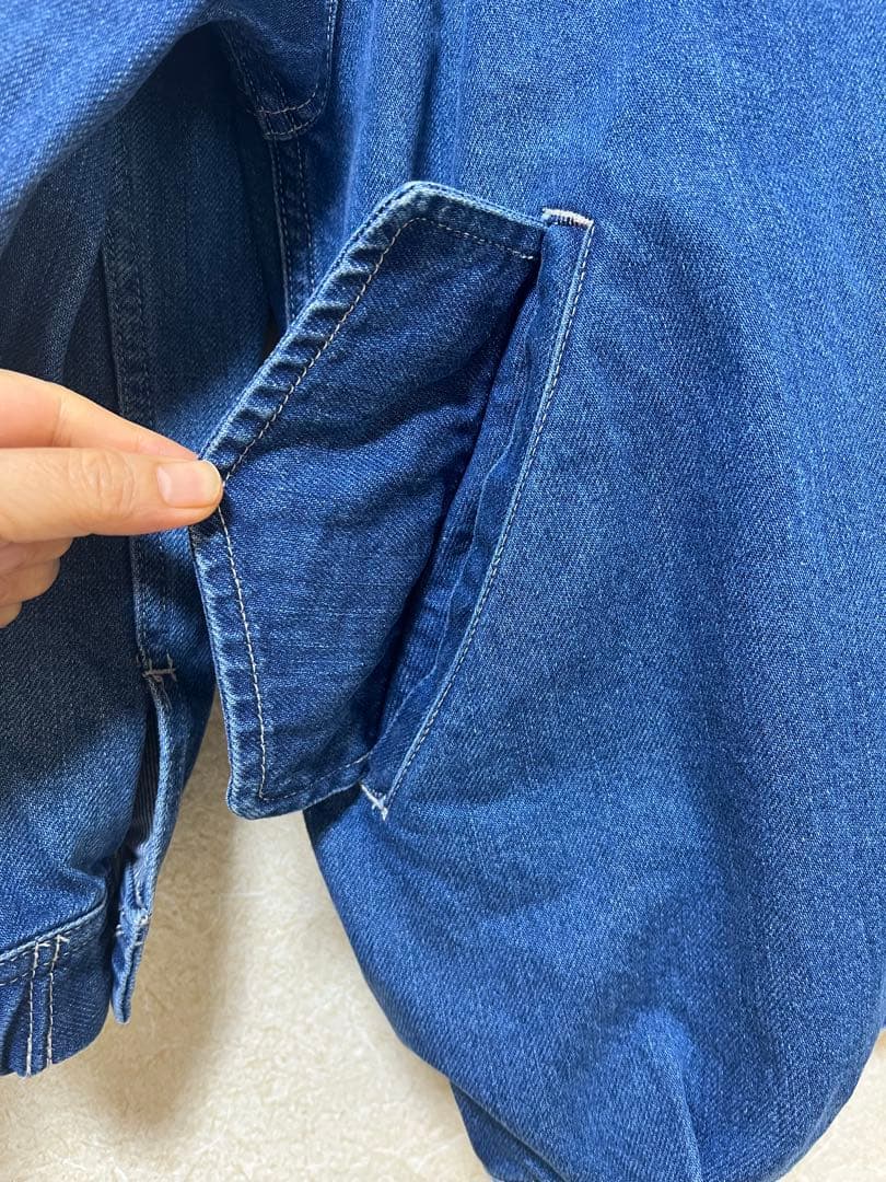 “Veritecoeur”ユニセックスデニムブルゾン・ブリーチ・サイズ1