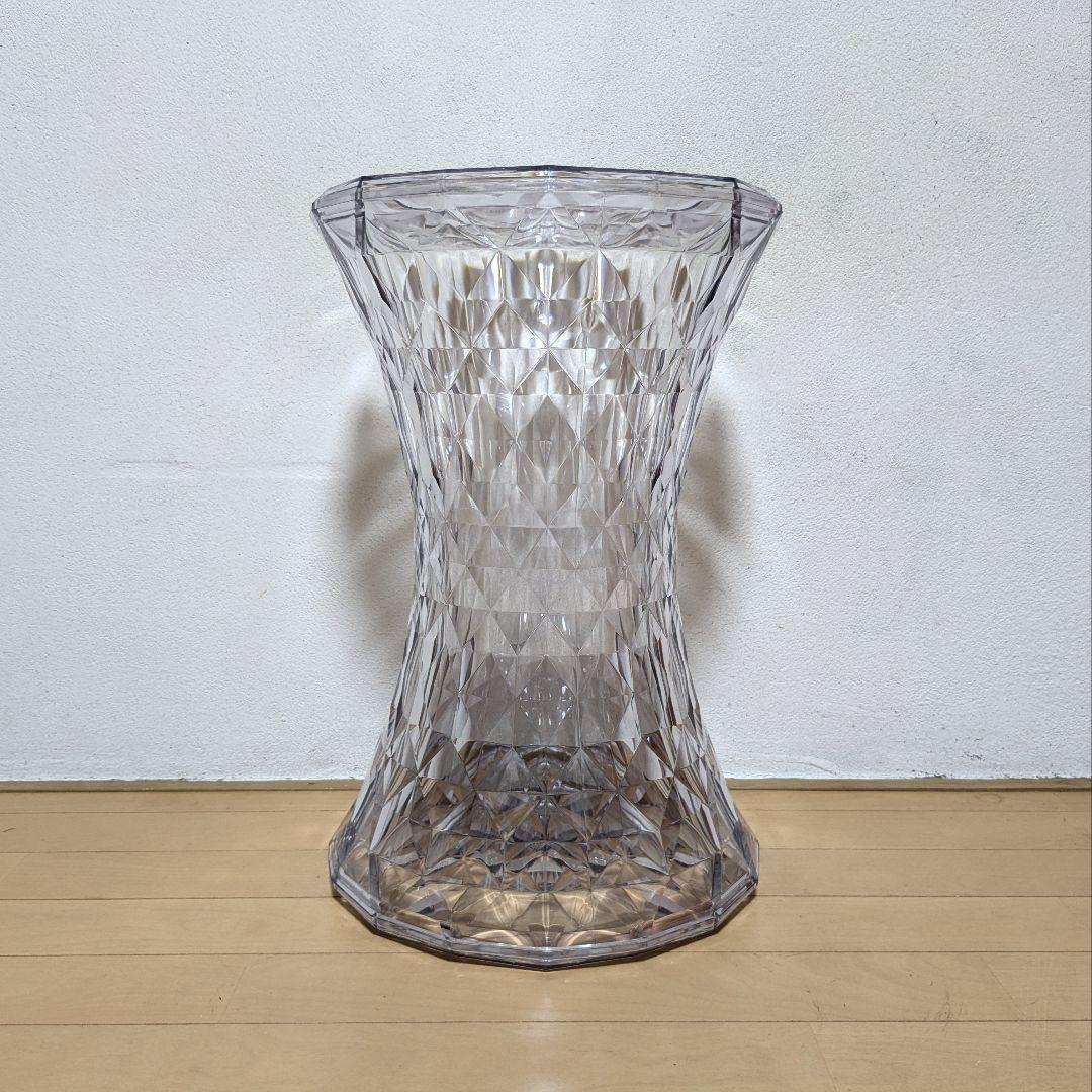 美品 Kartell STONE カルテル ストーン スツール クリスタル