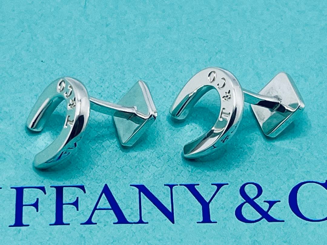 c753 ティファニー　希少　美品　ホースシュー　カフリンクス　925 蹄鉄　蹄