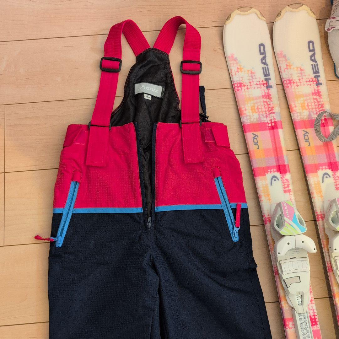 スキー5点セット ジュニア用　ブーツサイズ22㌢前後　HEADなど