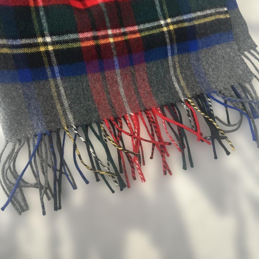 クリーニング済みJOHNSTONS OF ELGIN カシミヤ100大判ストール