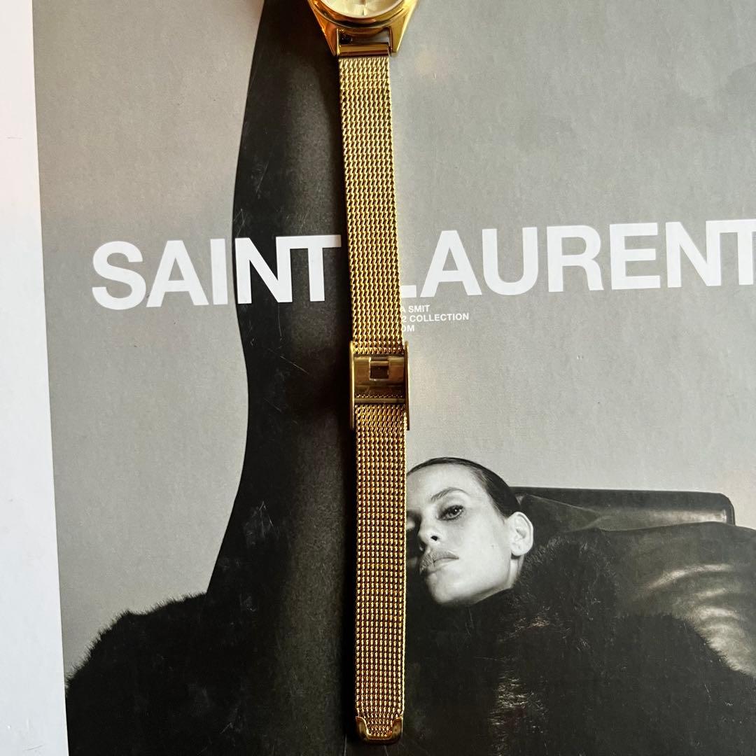 agate アガット　ゴールドメッシュ 腕時計