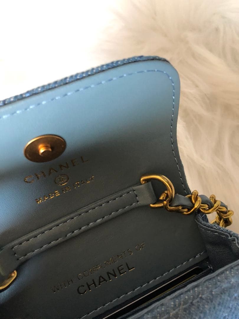 新品未使用　シャネル ノベルティ デニムミニショルダーバッグ