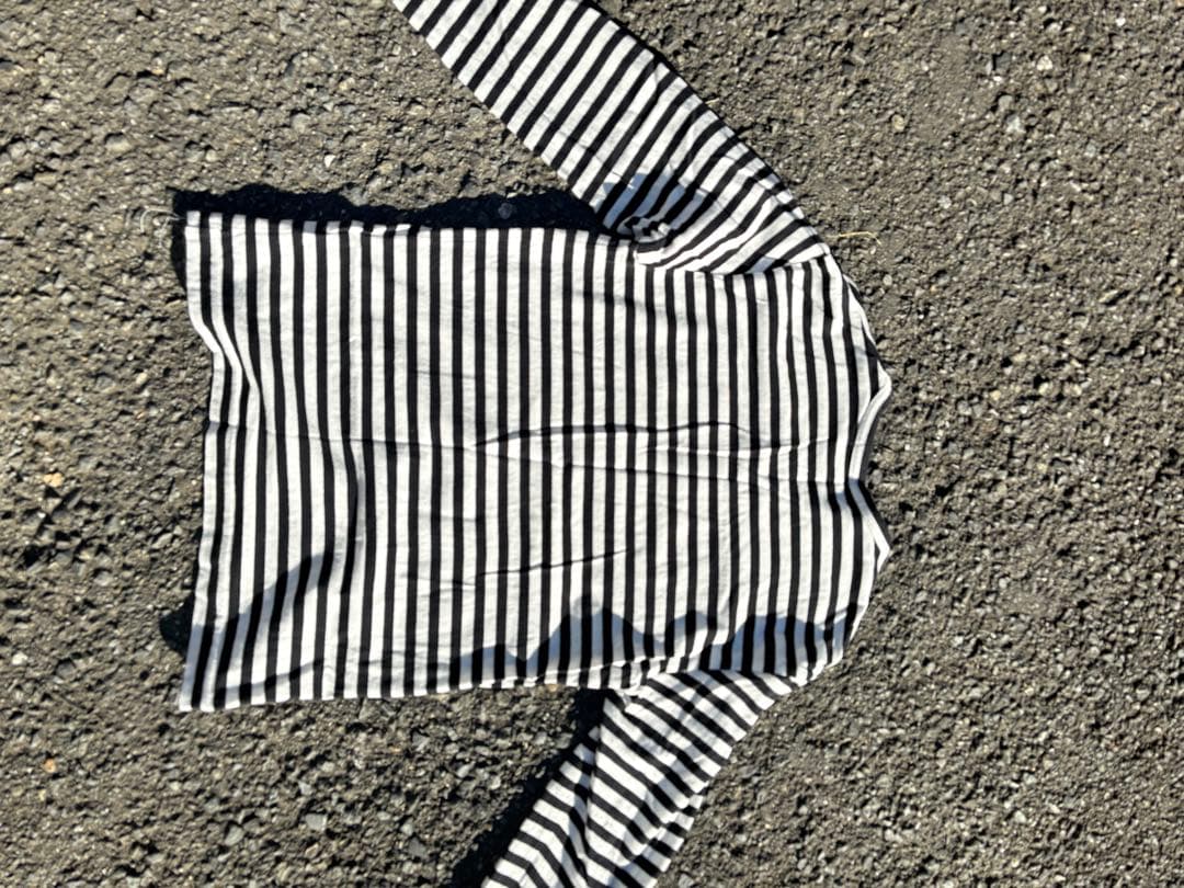 CDG ストライプ 長袖カットソー S