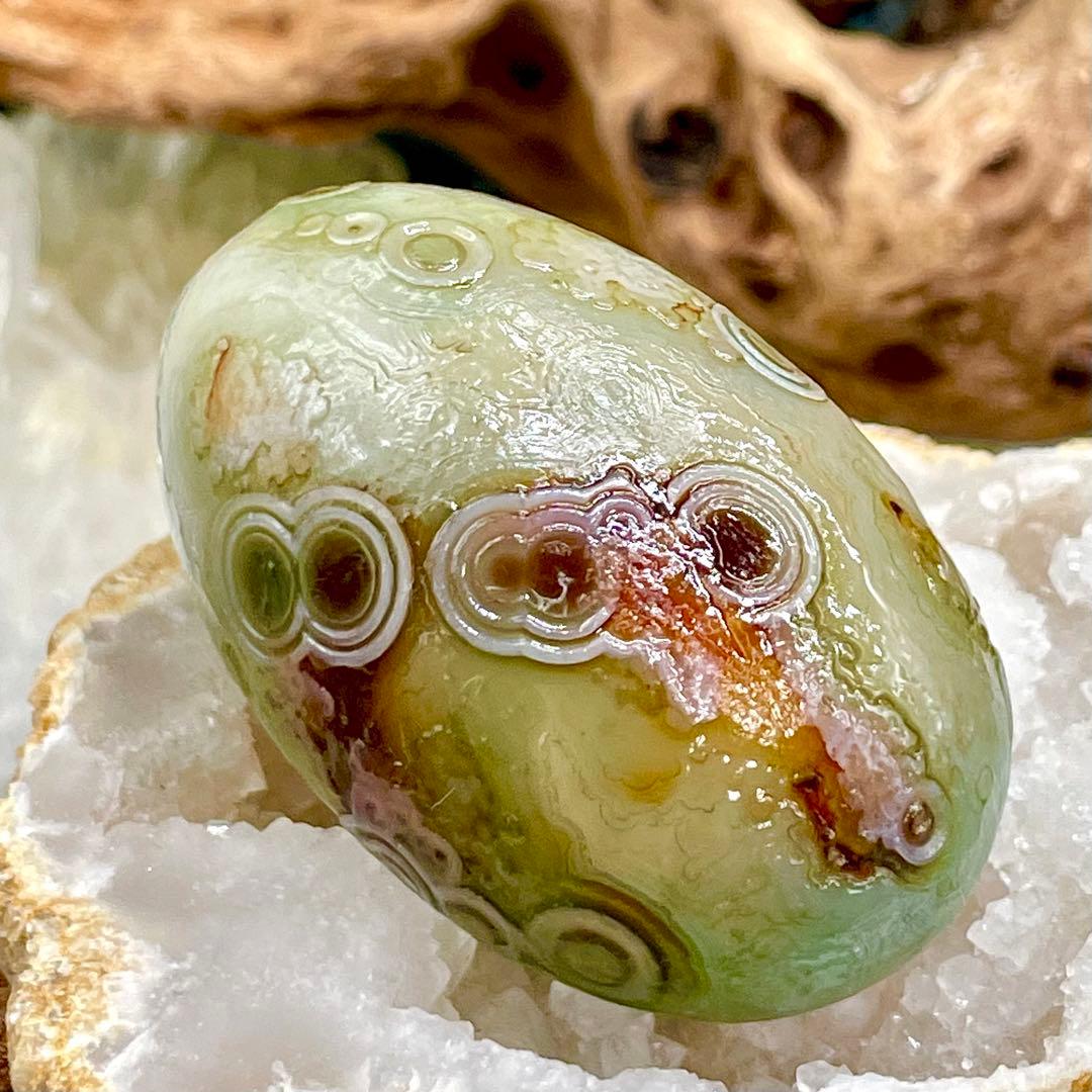 ゴビ瑪瑙 原石 S717 ゴビ石 天眼石 鉱物 標本 49.5ｇ