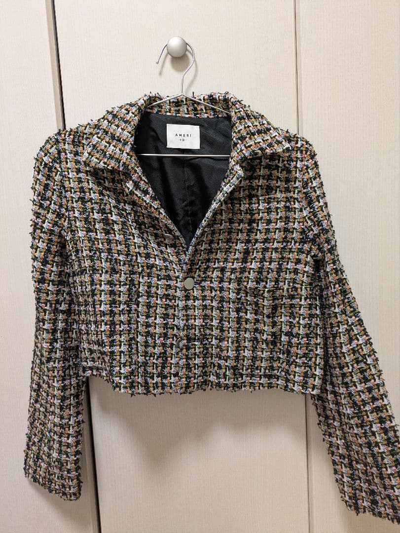 【AMERI】PLAYFUL TWEED JACKET＆PANTS　セットアップ