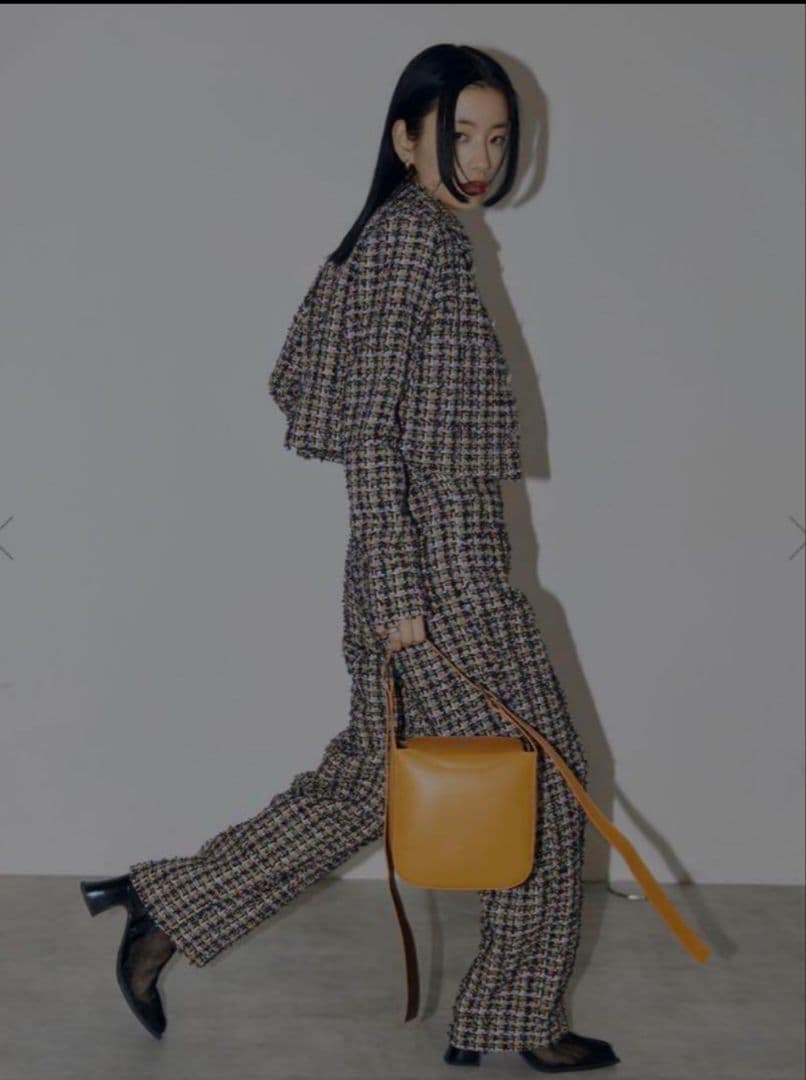 【AMERI】PLAYFUL TWEED JACKET＆PANTS　セットアップ