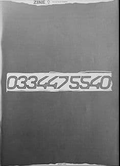 0334475540 ZINE 2 秦貴美枝