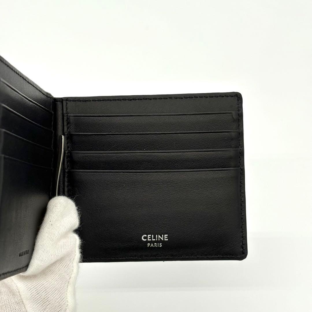 セリーヌ マネークリップ お札入れ 黒 ブラック トリオンフ 箱付き 1776