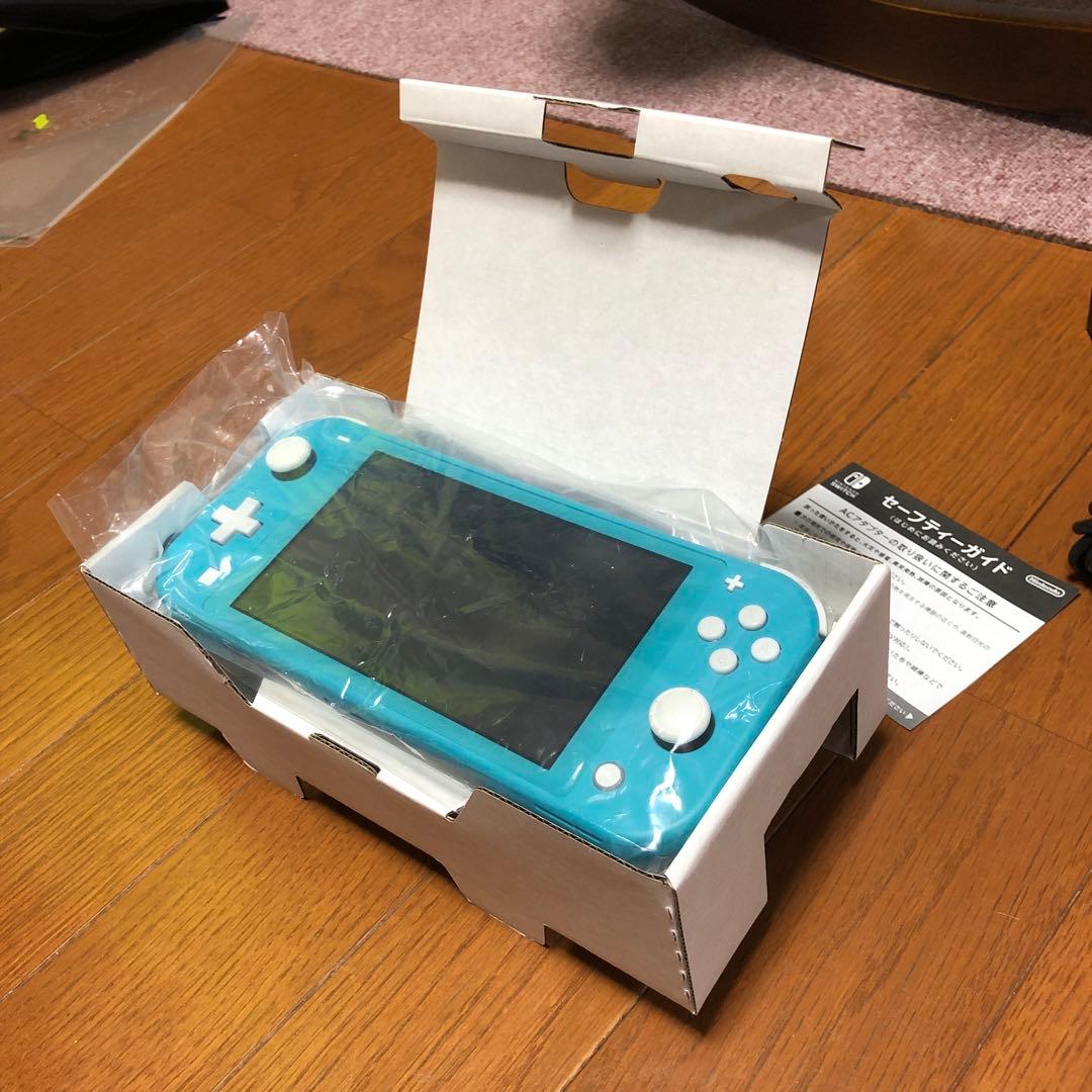 美品 Nintendo Switch Lite ターコイズ+HORI製 ケース