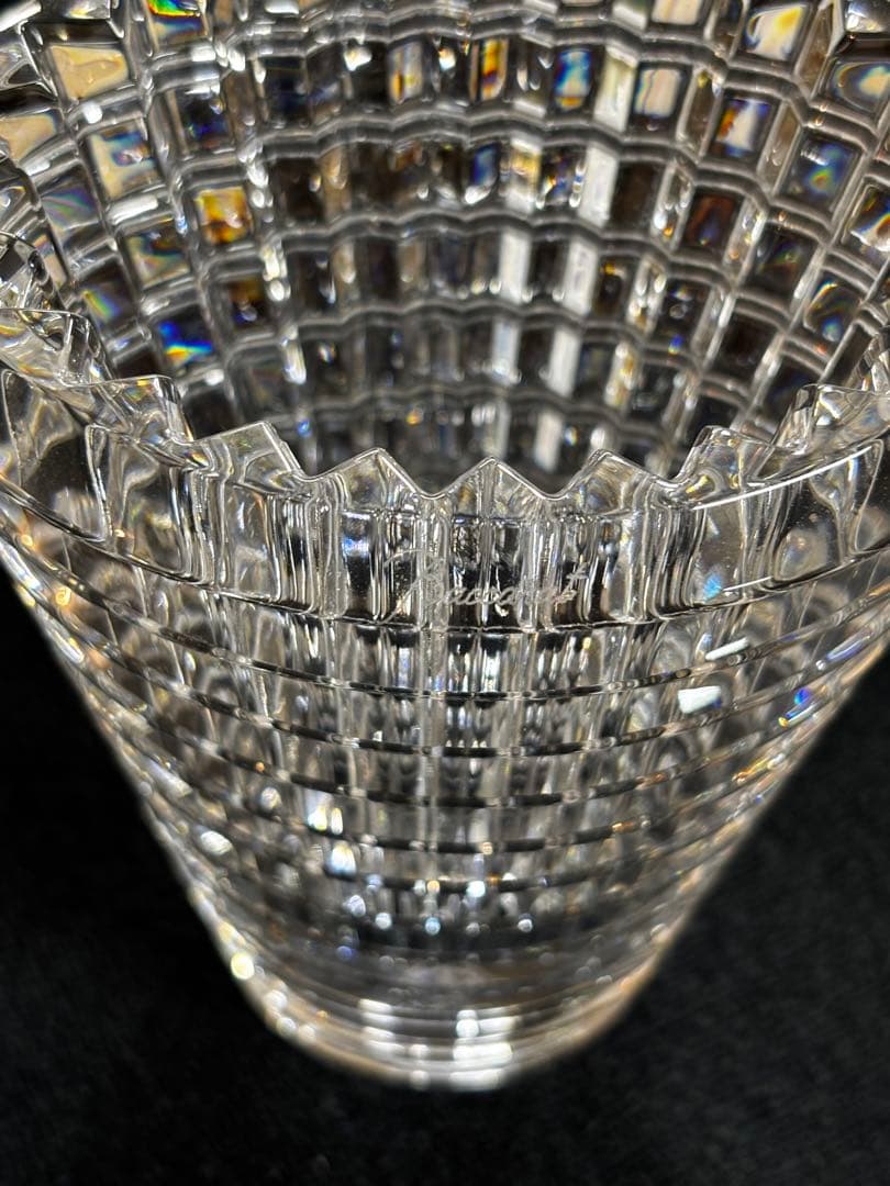 バカラアイベースS フラワーベース　花瓶　クリスタルガラス