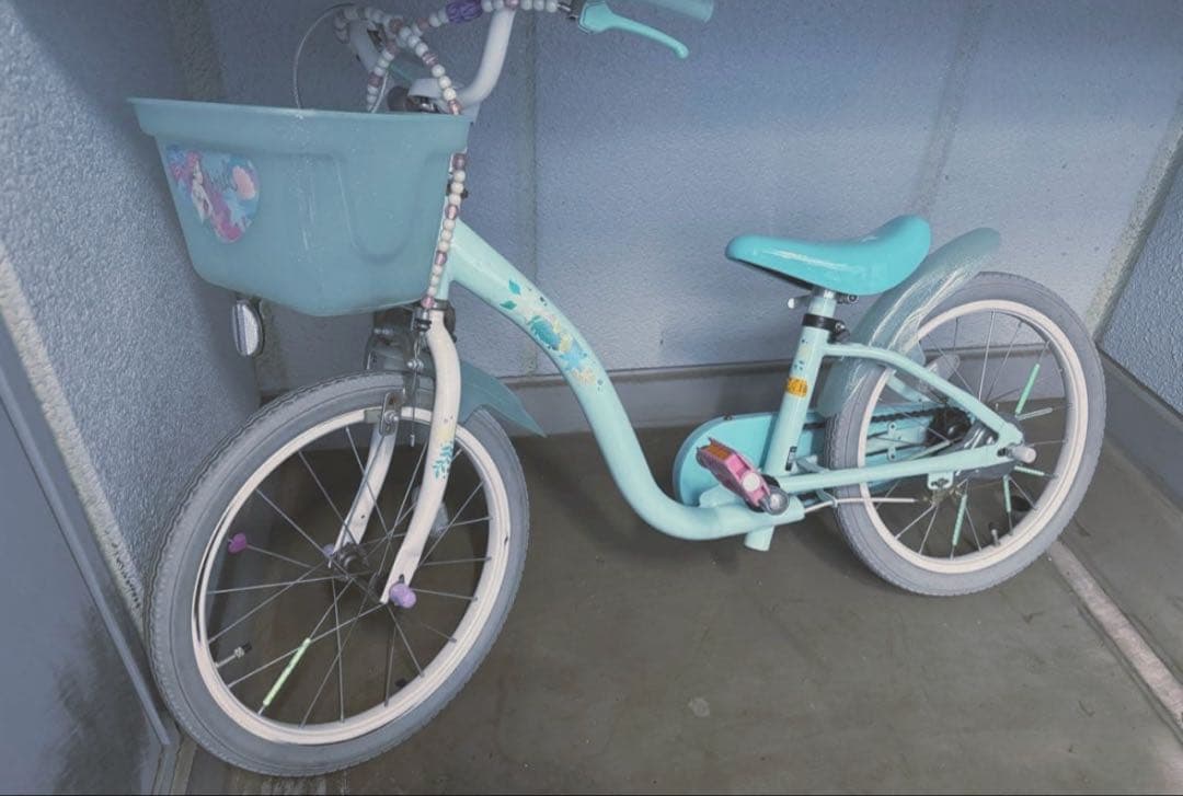 ディズニー　アリエル　自転車　18インチ