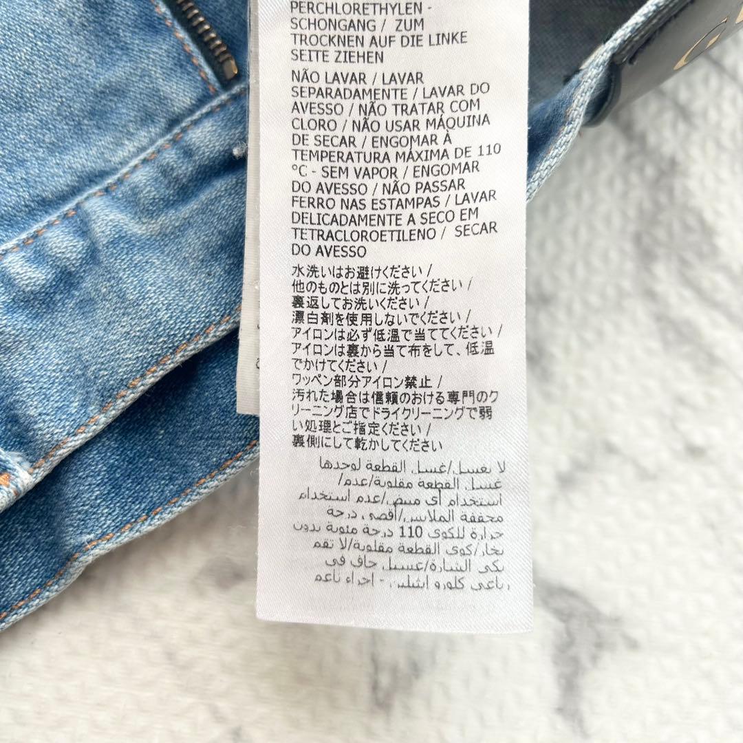 美品♡ グッチ デニム ショートパンツ チェリー 刺繍 25 ハイウエスト