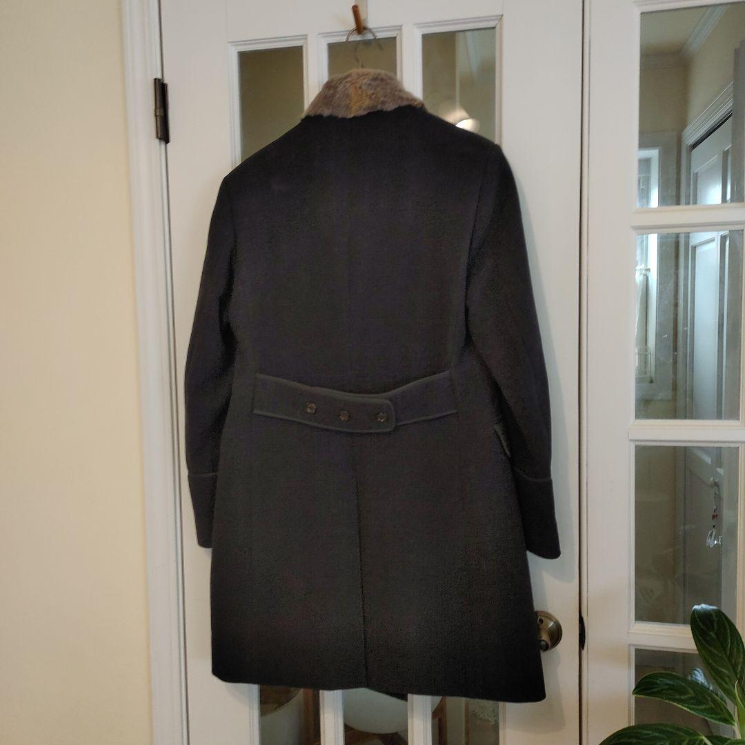 Burberry ダークグレー ダブルブレストピーコート