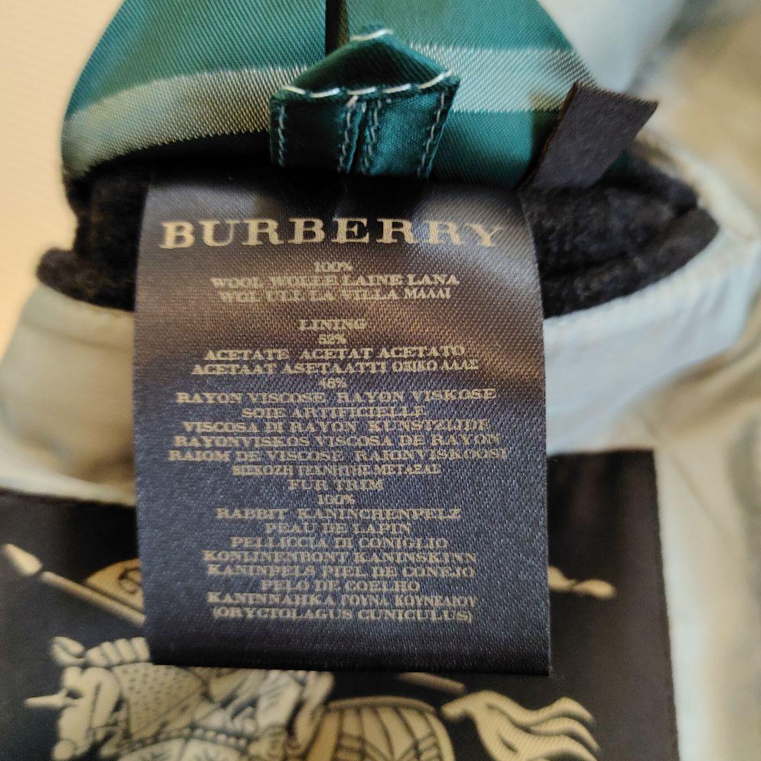 Burberry ダークグレー ダブルブレストピーコート