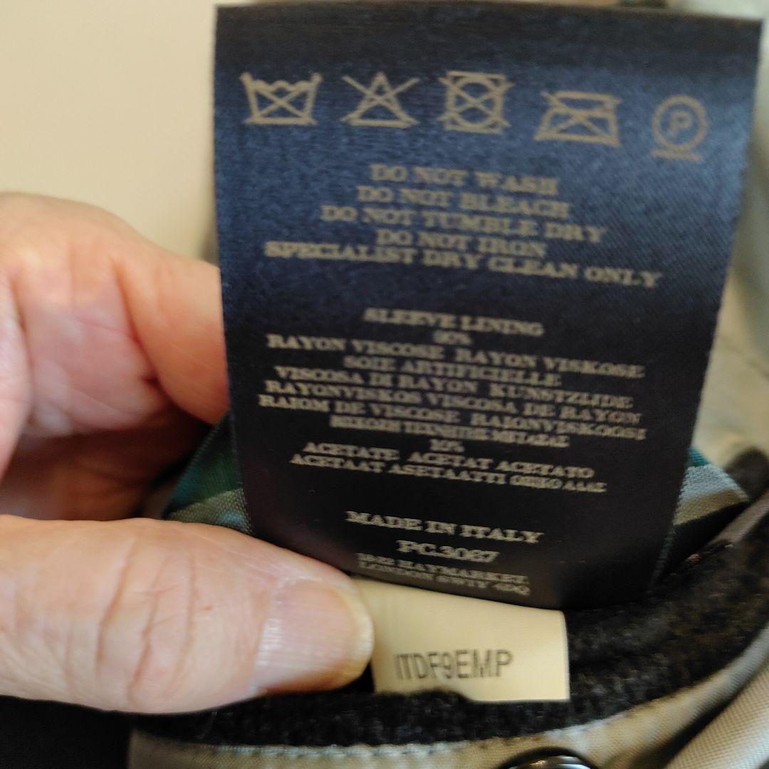 Burberry ダークグレー ダブルブレストピーコート