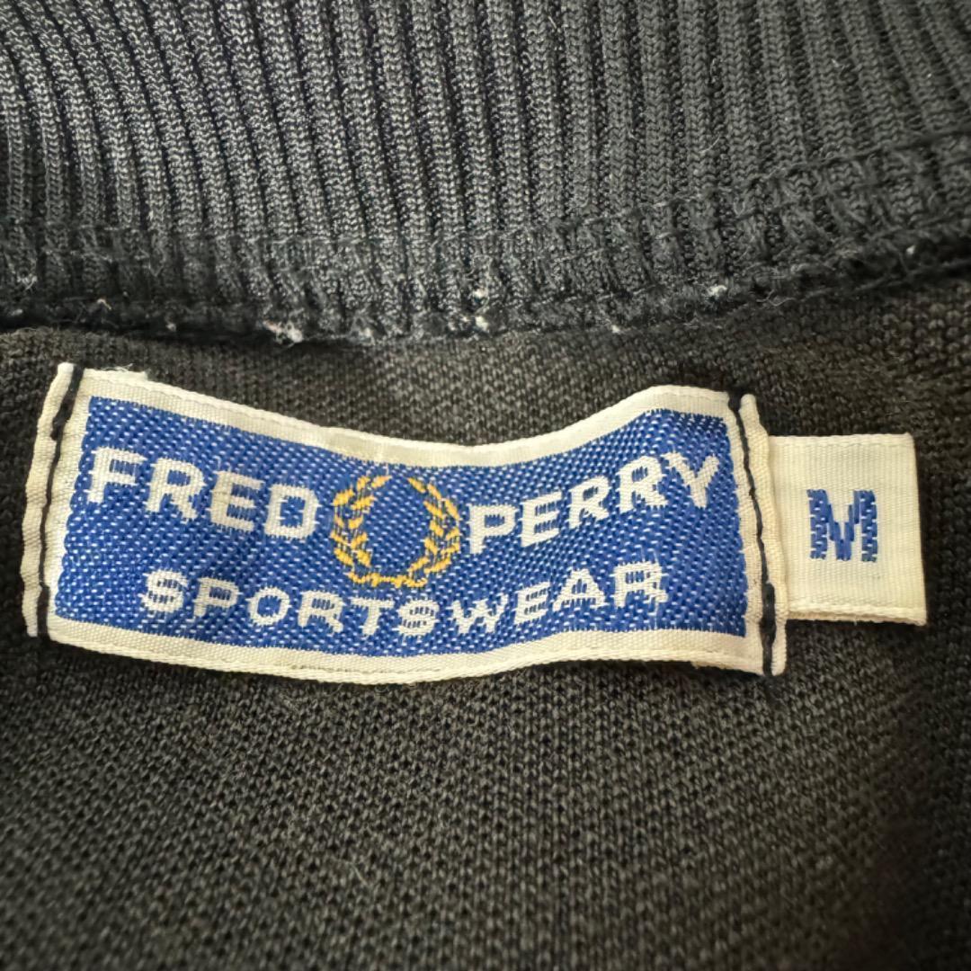 【激レア】フレッドペリー ポルトガル製 ジャージ M オレンジ 黒 刺繍ロゴ