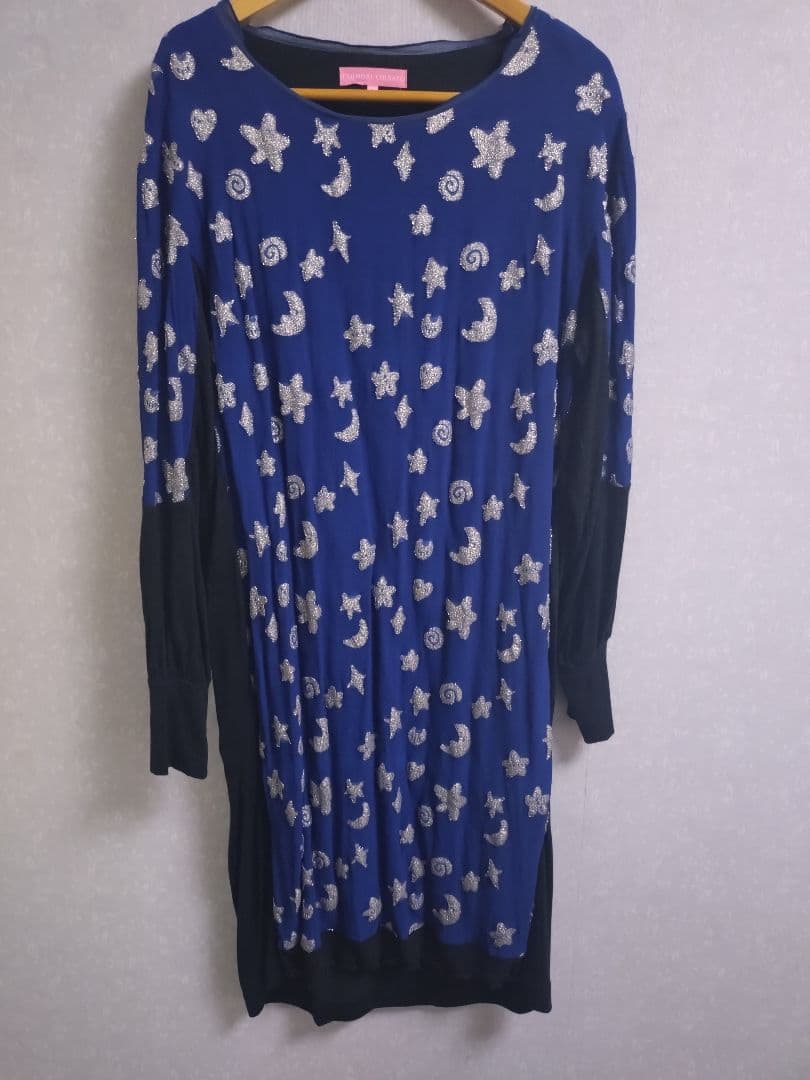 ツモリチサト　ワンピース　星　月　ハート　ラメ　美品