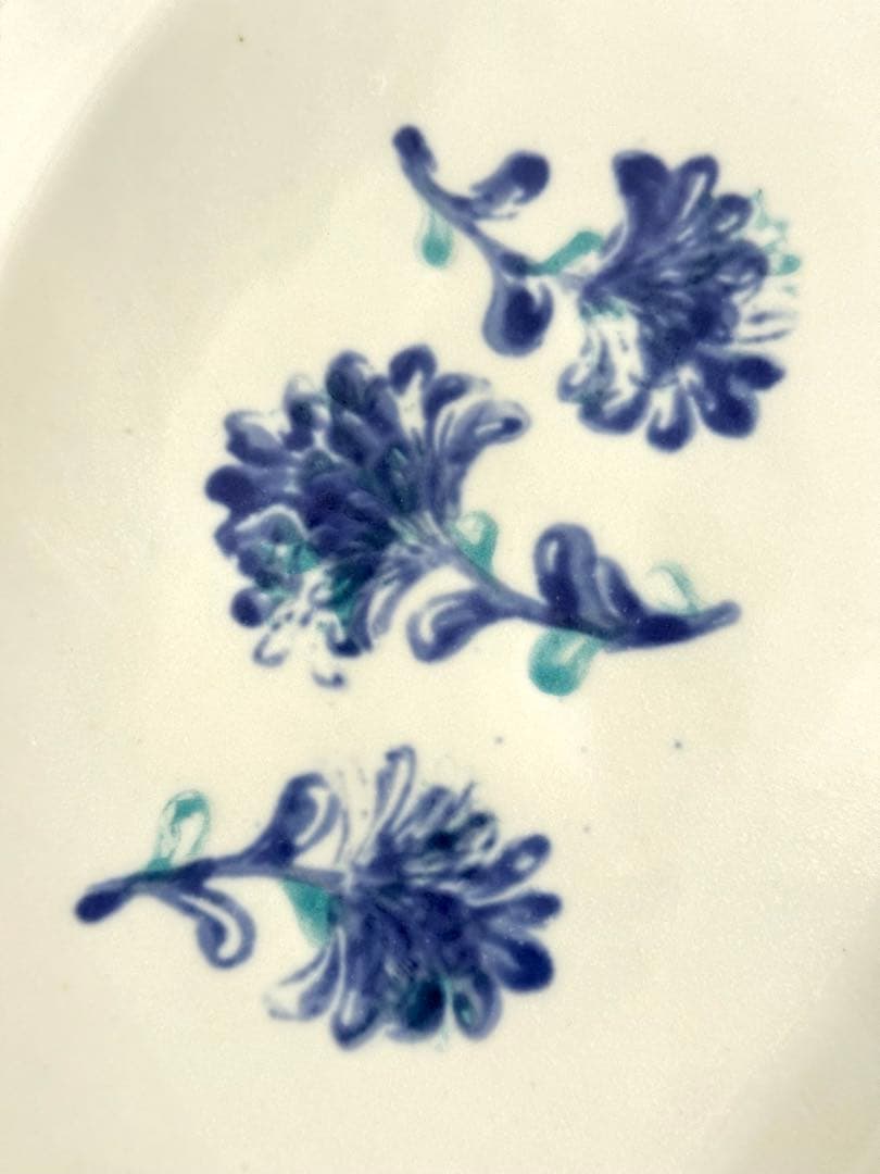 ヨシノヒトシ オーバル皿 印花三輪 未使用品