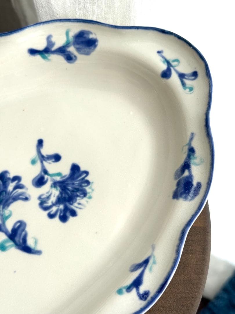 ヨシノヒトシ オーバル皿 印花三輪 未使用品