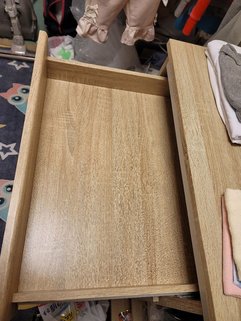 ライトウッド調キャビネット 90cm